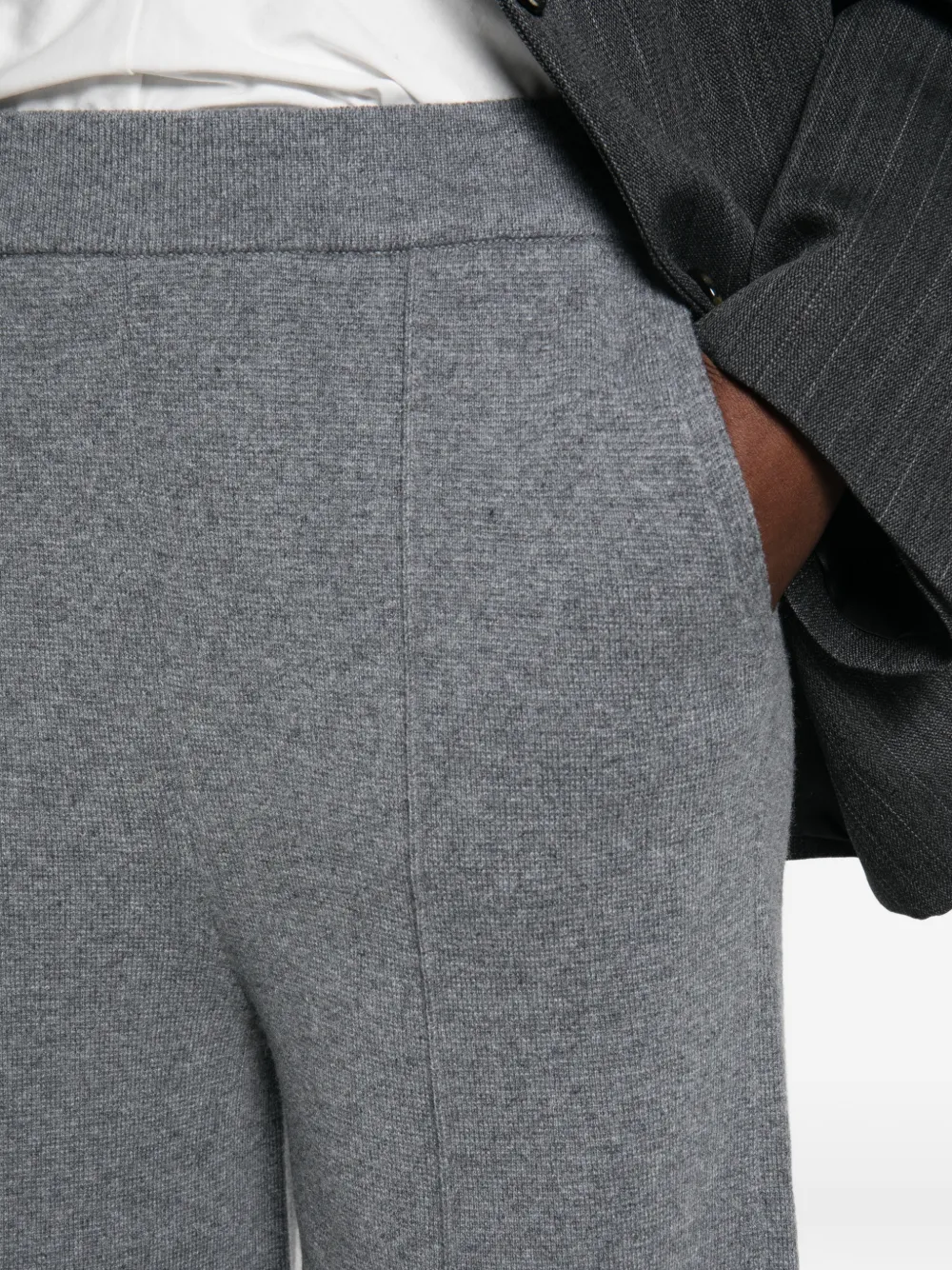kujten Dion broek met wijde pijpen Grijs