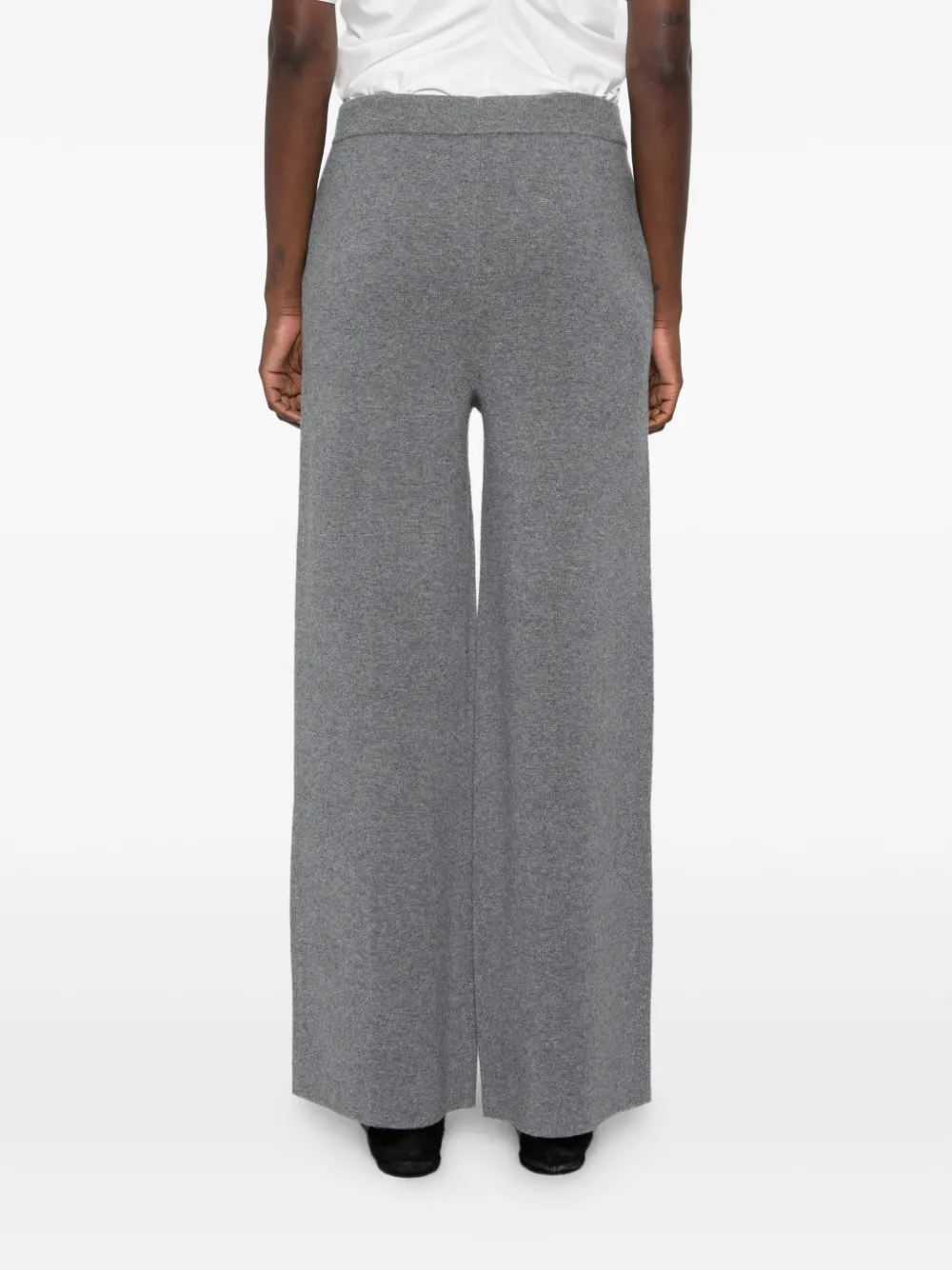 kujten Dion broek met wijde pijpen Grijs