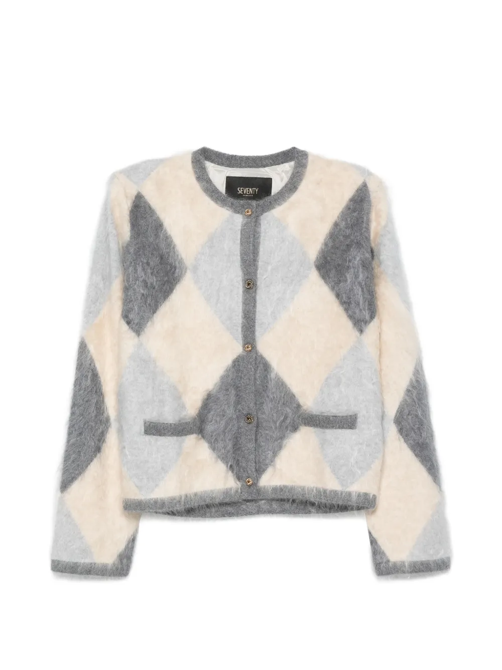 Seventy Cardigan a rombi - Toni neutri