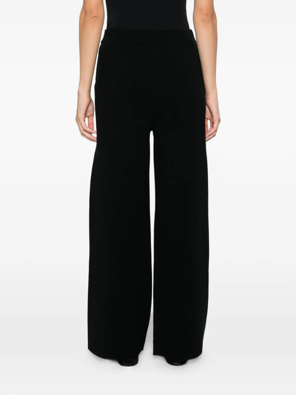 kujten Dion broek met wijde pijpen Zwart