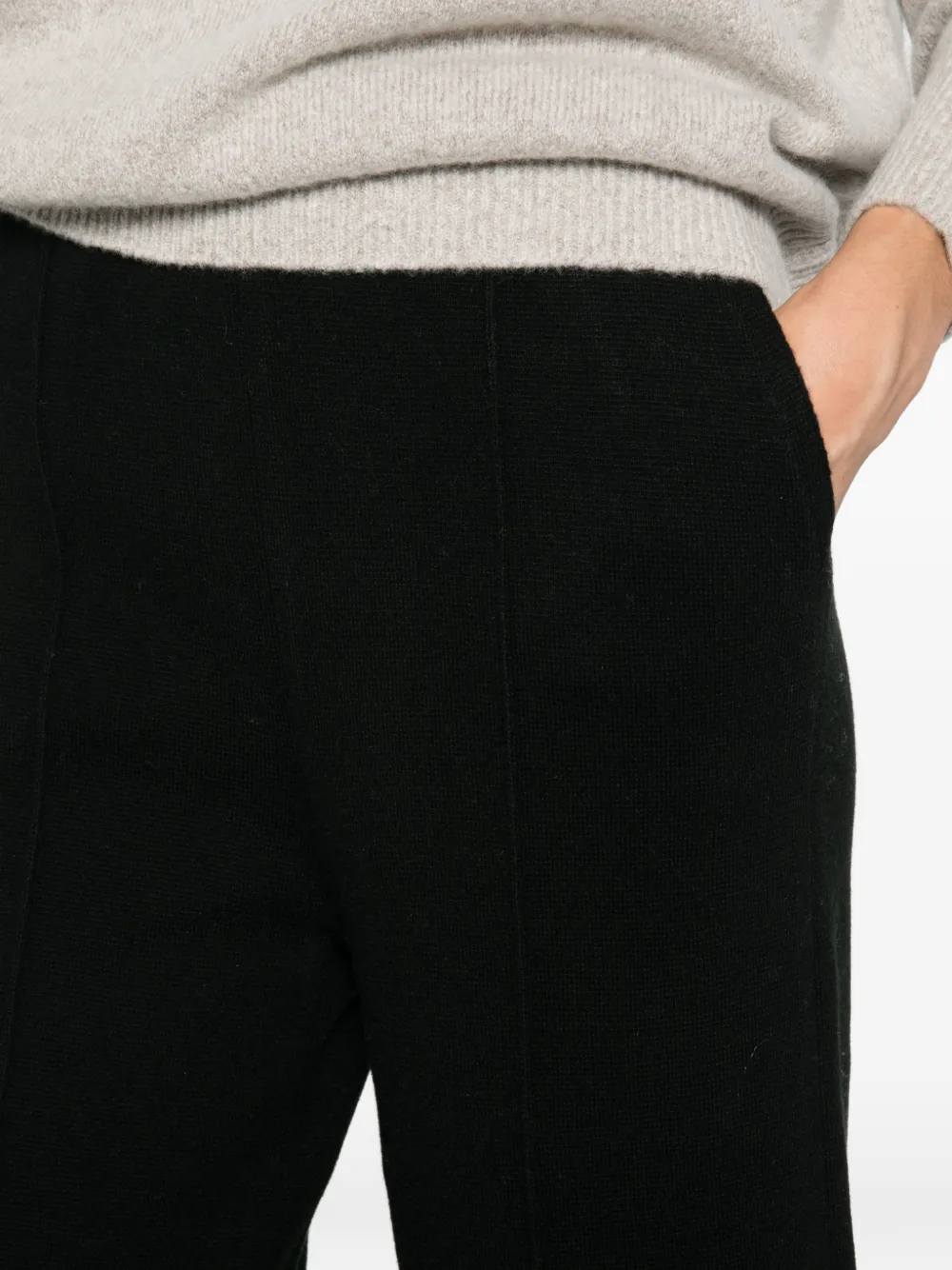 kujten Dion broek met wijde pijpen Zwart