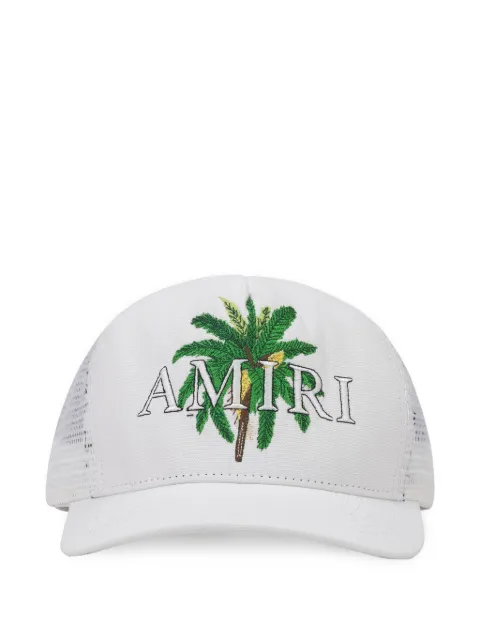 AMIRI Palm Tree embroidered trucker hat