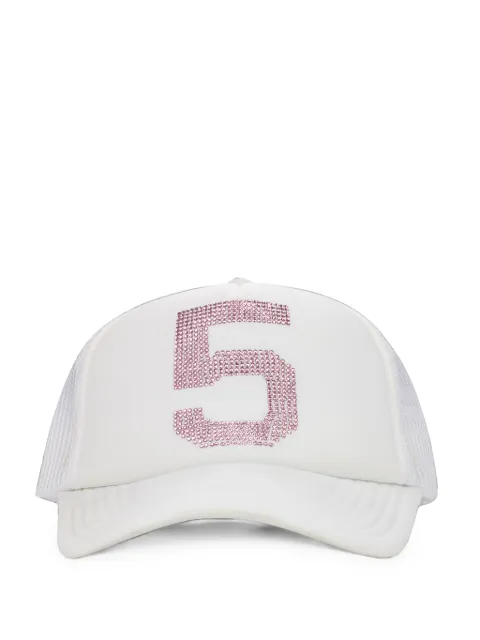 SP5DER 555 rhinestone-embellished trucker hat