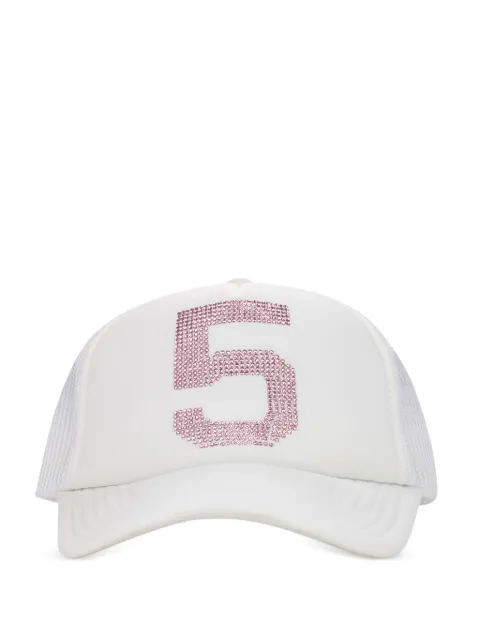 SP5DER 555 rhinestone-embellished trucker hat