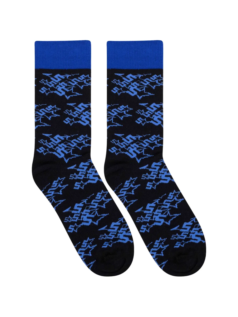 Sp5der Candy Logo-print Socks In Black