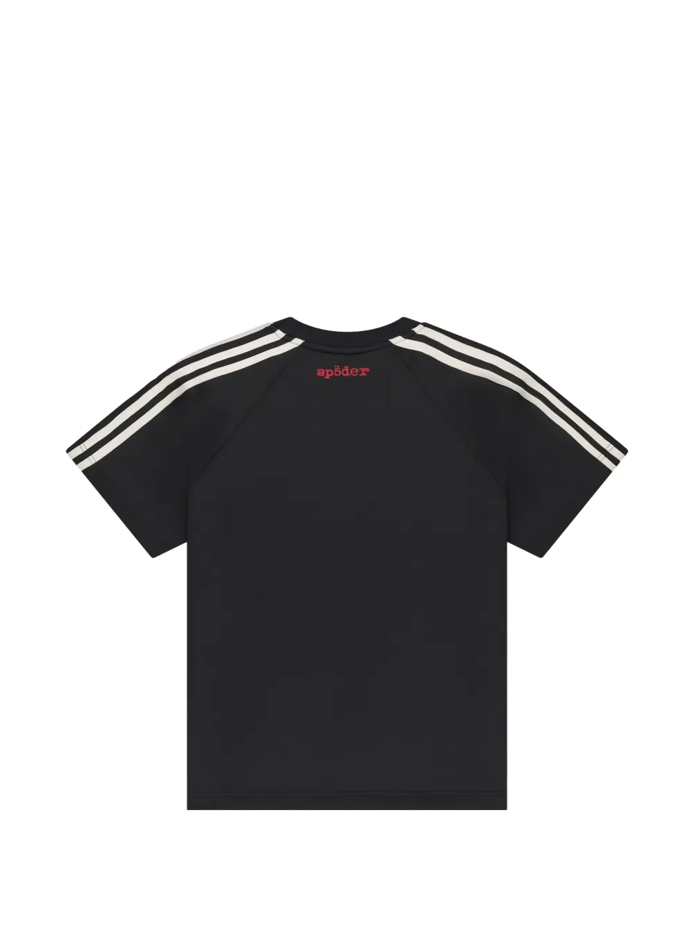 SP5DER 5EX T-shirt met zijstreep Zwart