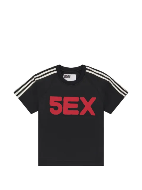 SP5DER 5ex side-stripe T-shirt