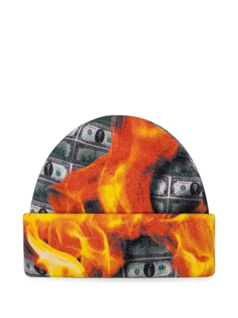 Denim Tears flame-print beanie hat