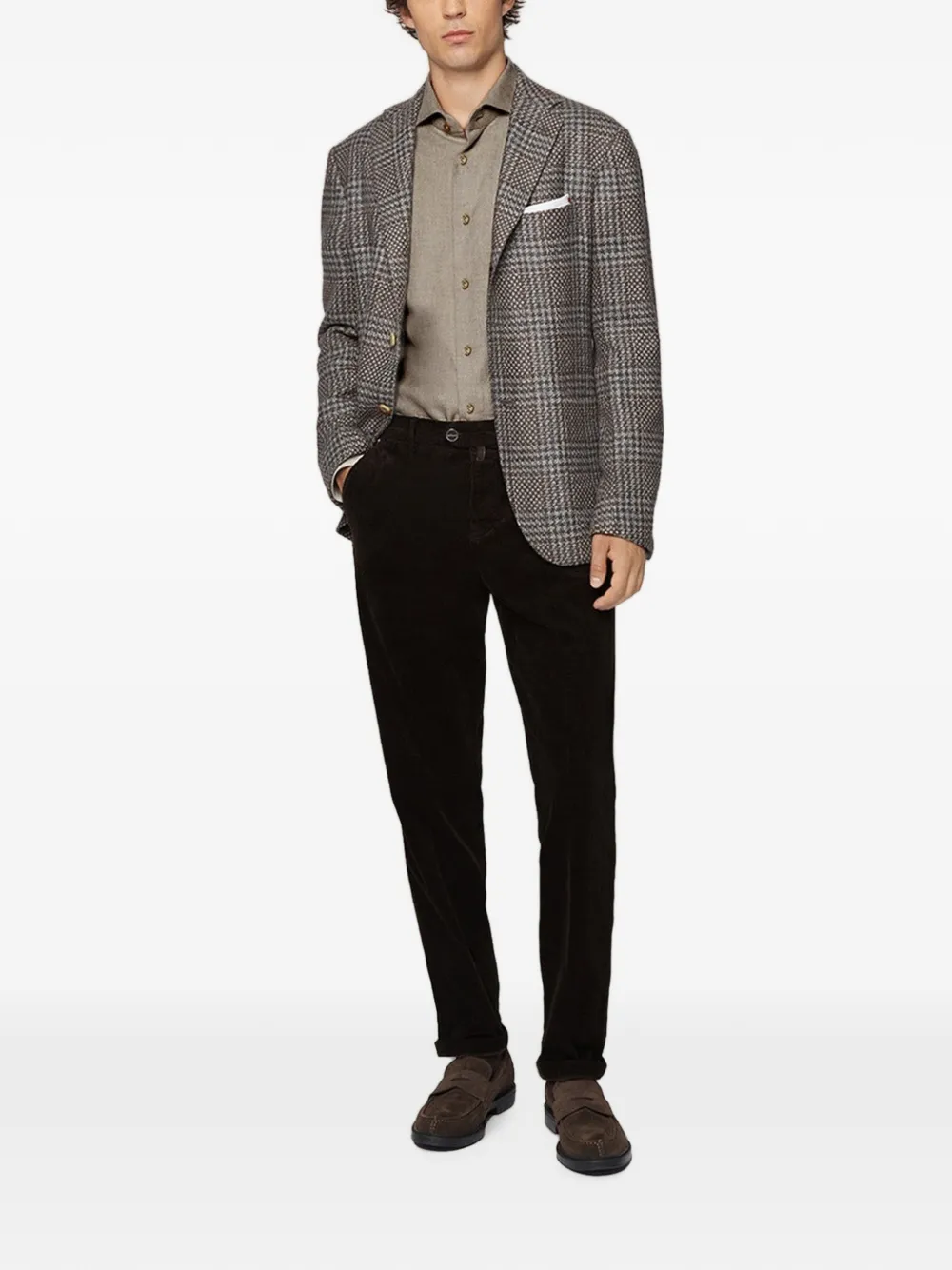 Kiton Kasjmier pantalon Bruin