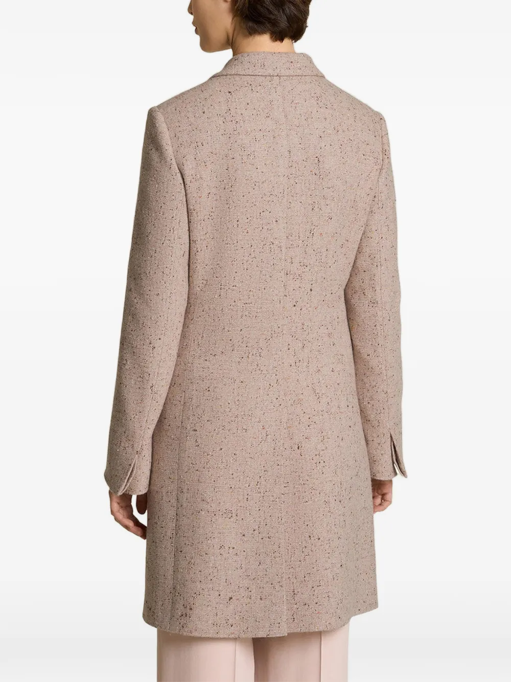 Kiton Kasjmier jas met donegal-effect Roze