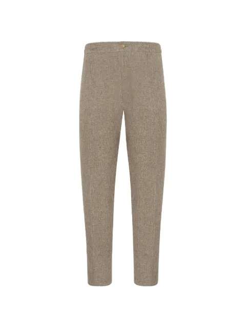 Kiton linen tailored trousers
