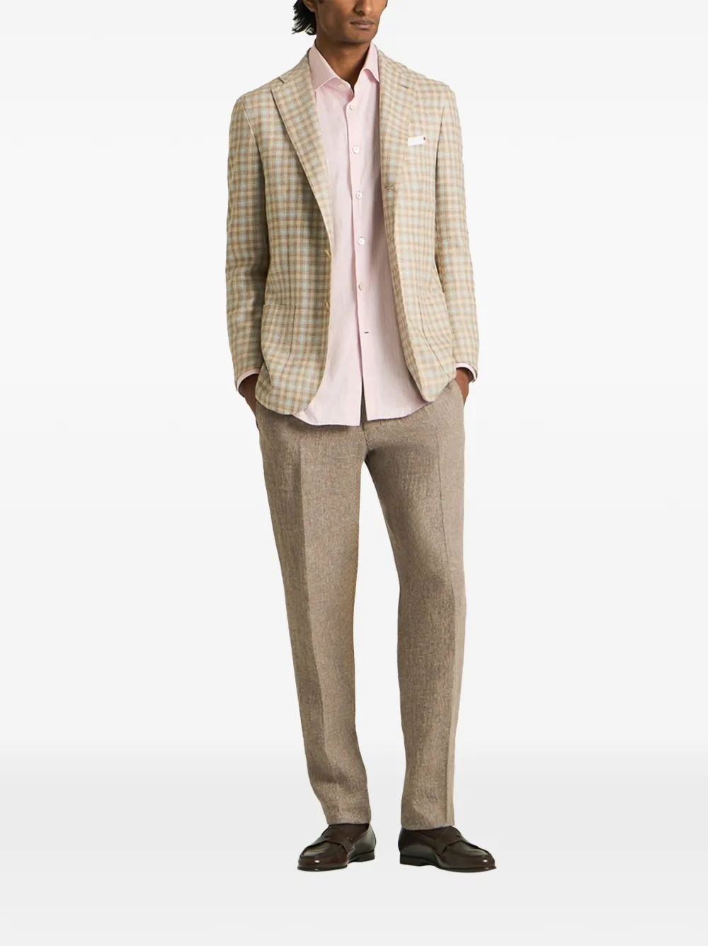 Kiton Linnen pantalon Beige