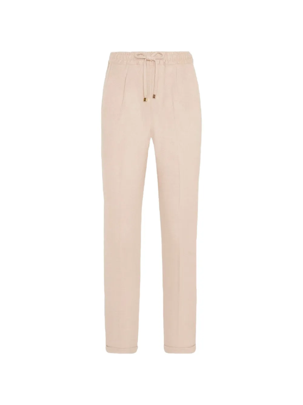 Kiton Geplooide trainingsbroek met trekkoord Roze