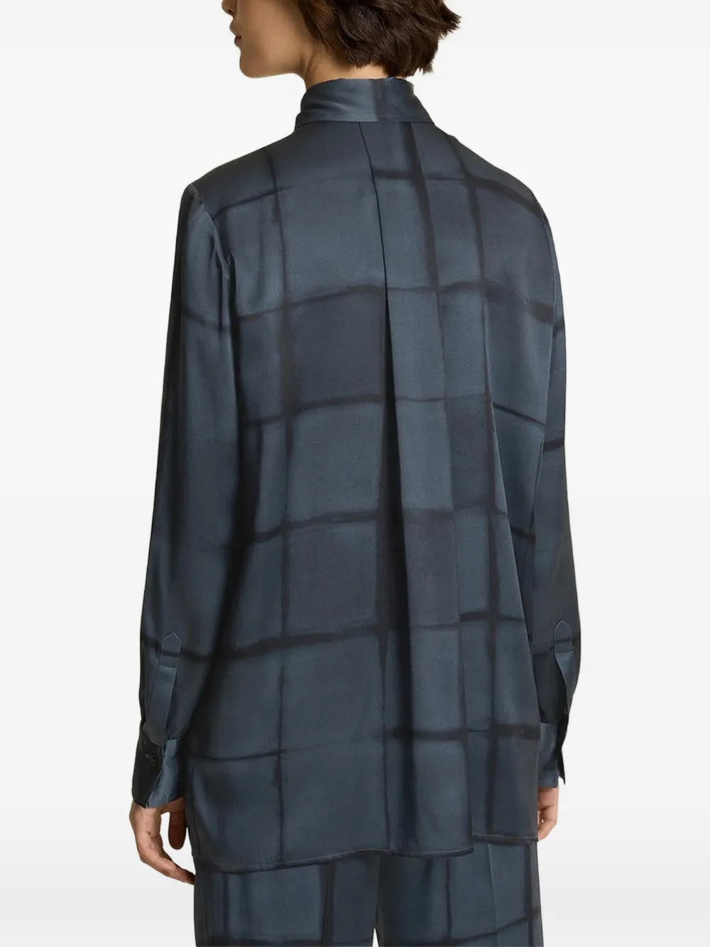 Kiton Overhemd met print Blauw