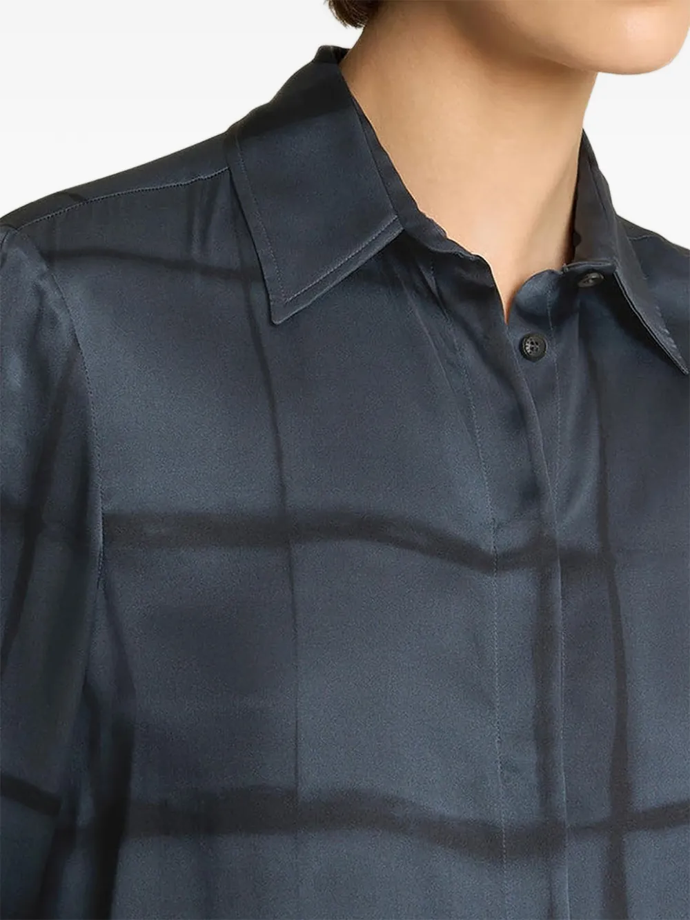 Kiton Overhemd met print Blauw