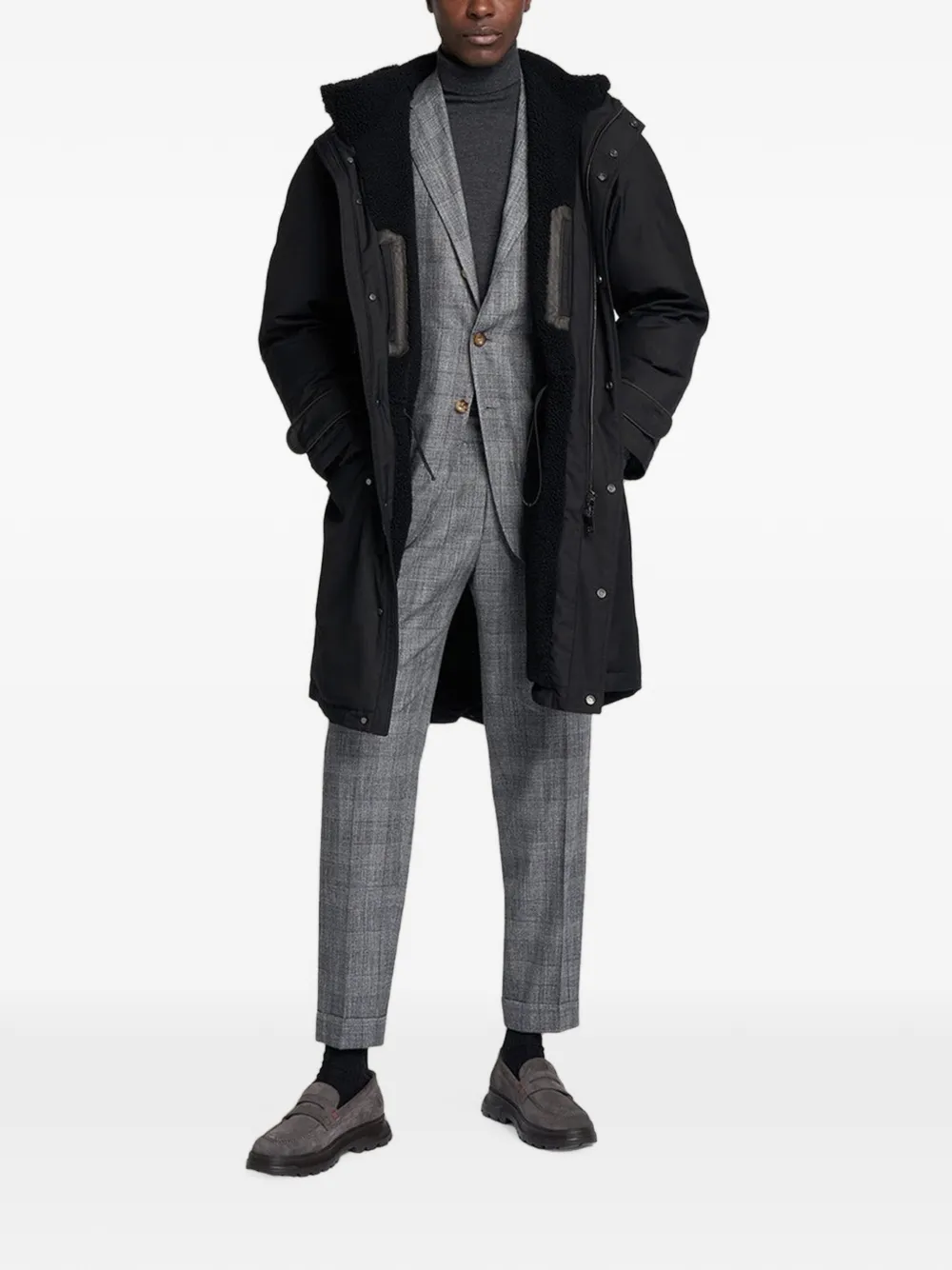 Kiton roll-neck sweater Grijs