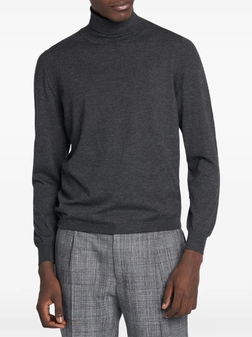 Kiton roll-neck sweater Grijs