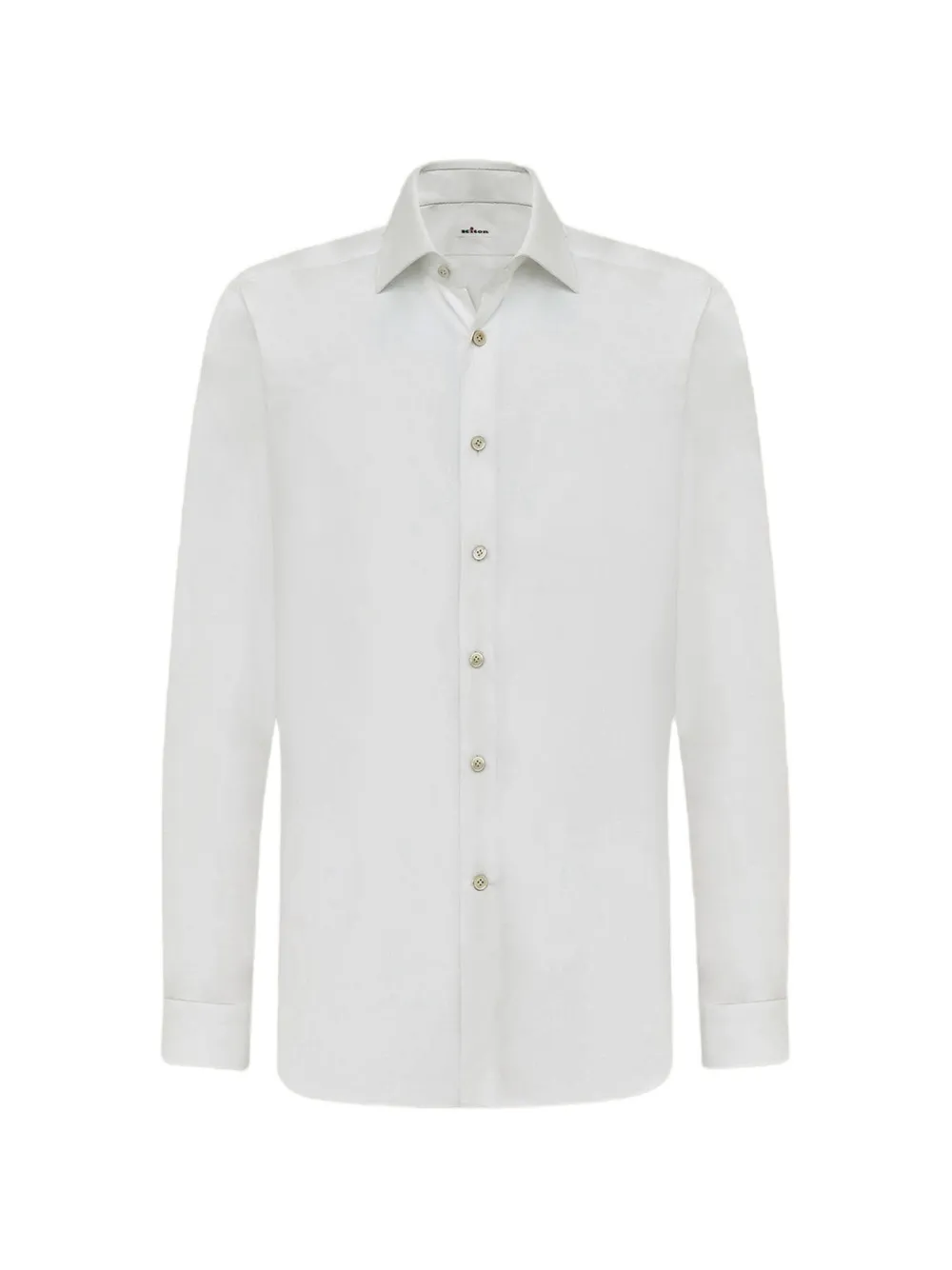 Kiton Katoenen overhemd Wit