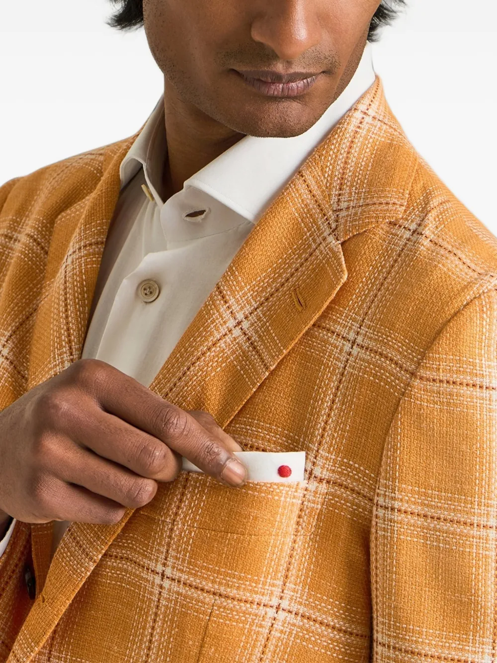 Kiton Katoenen overhemd Wit