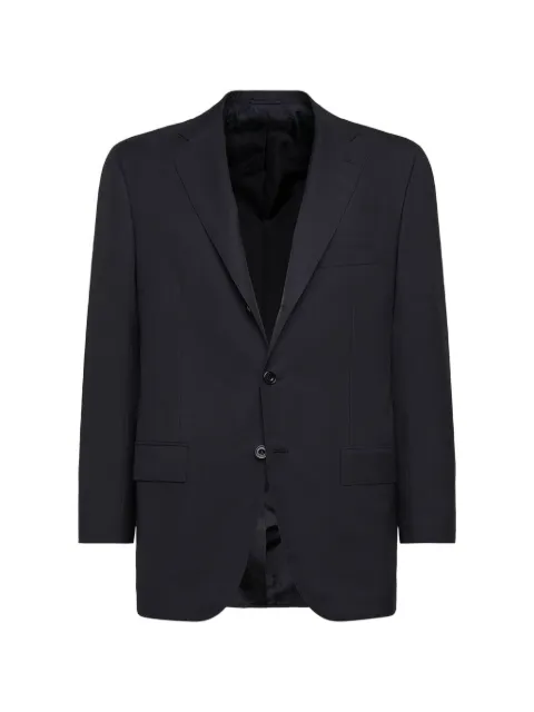 Kiton Blue Diamond single-breasted blazer