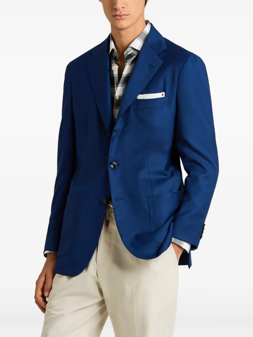 Kiton Kasjmier jack Blauw