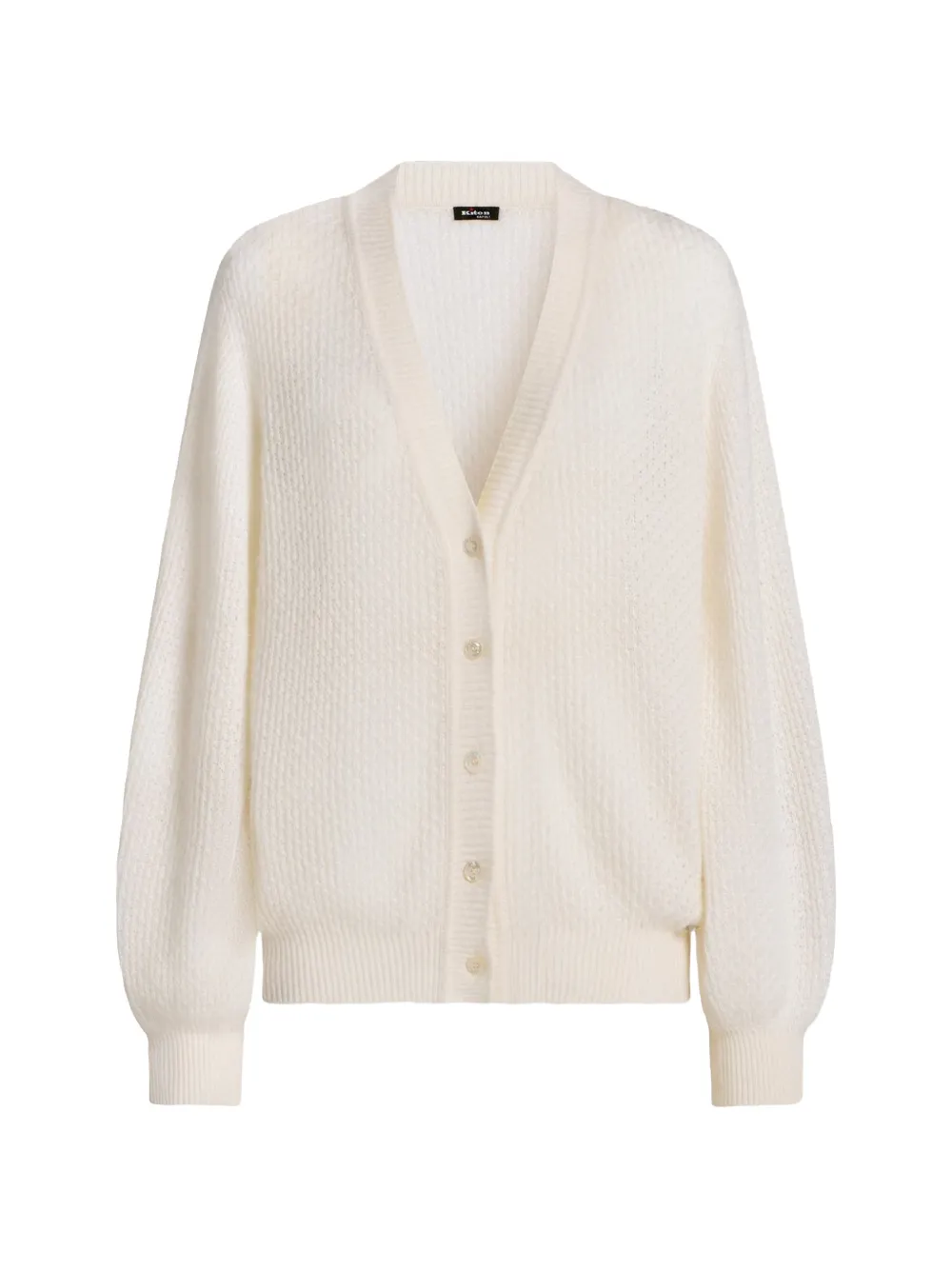 Kiton Fijngebreid vest Wit