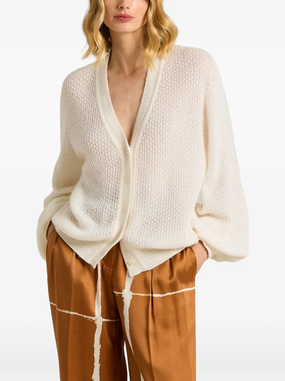 Kiton Fijngebreid vest Wit