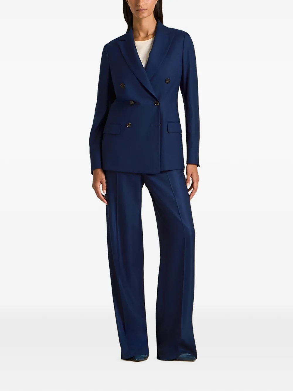 Kiton Straight broek Blauw