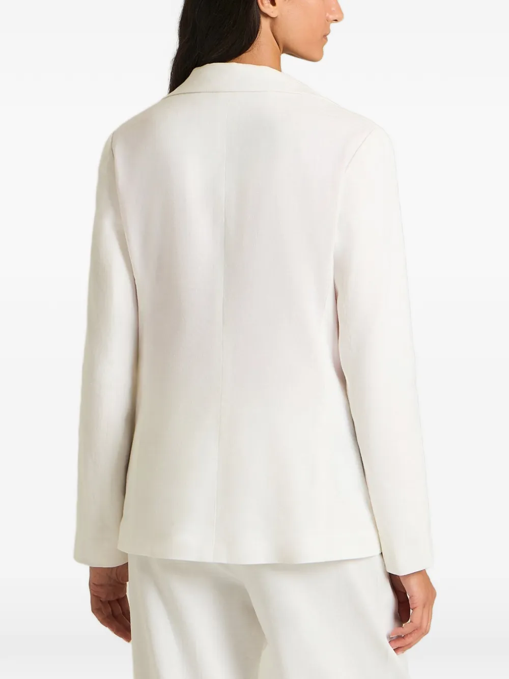 Kiton Blazer met enkele rij knopen en gekerfde revers Wit