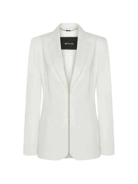 Kiton single-breasted notch-lapel blazer