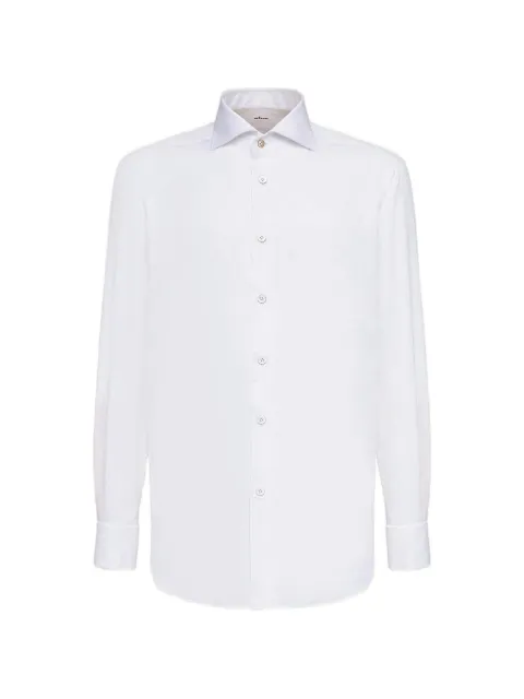 Kiton mother-of-pearl button shirt