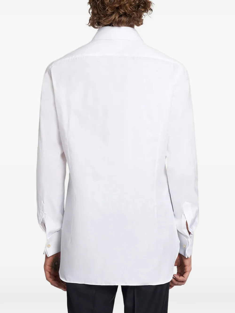 Kiton Overhemd met parenmoeren knopen Wit