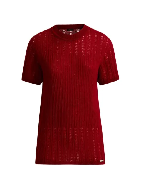 Kiton openwork ribbed-knit top