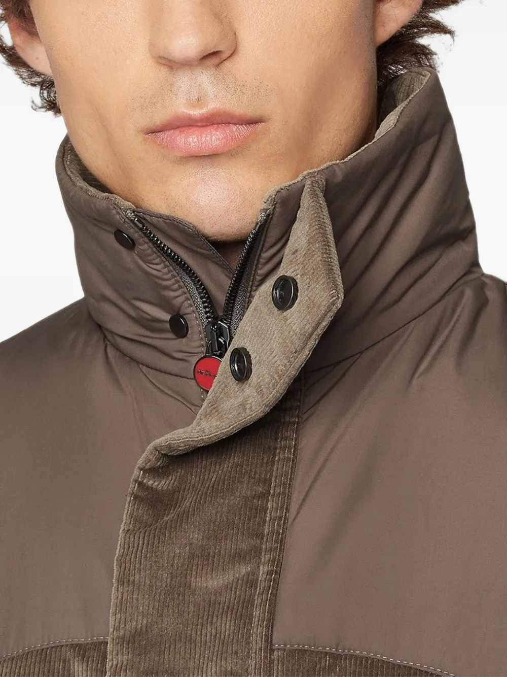 Kiton Gewatteerde bodywarmer Bruin