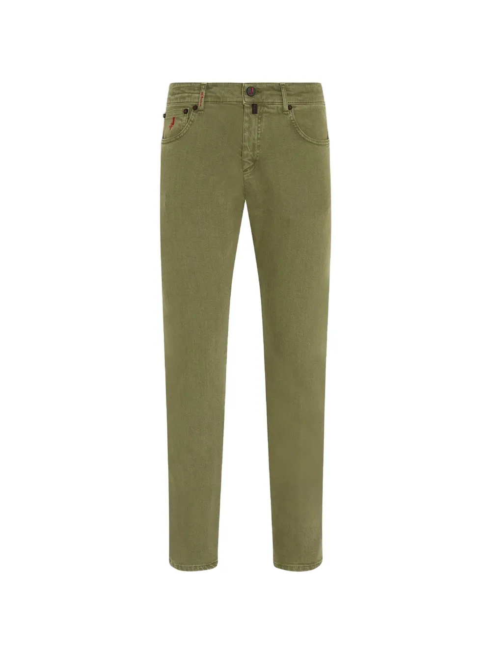 Kiton Jeans con cinque tasche - Verde
