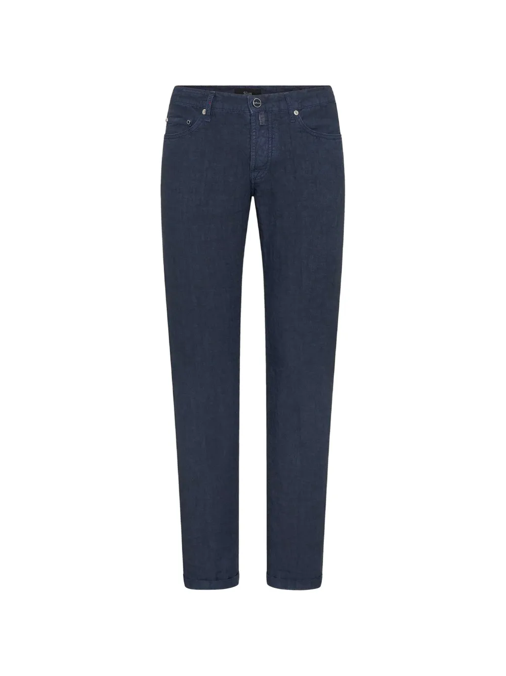 Kiton Broek met riemlussen en vijf zakken Blauw