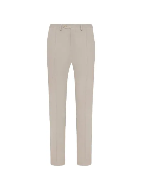 Kiton belt-loop trousers