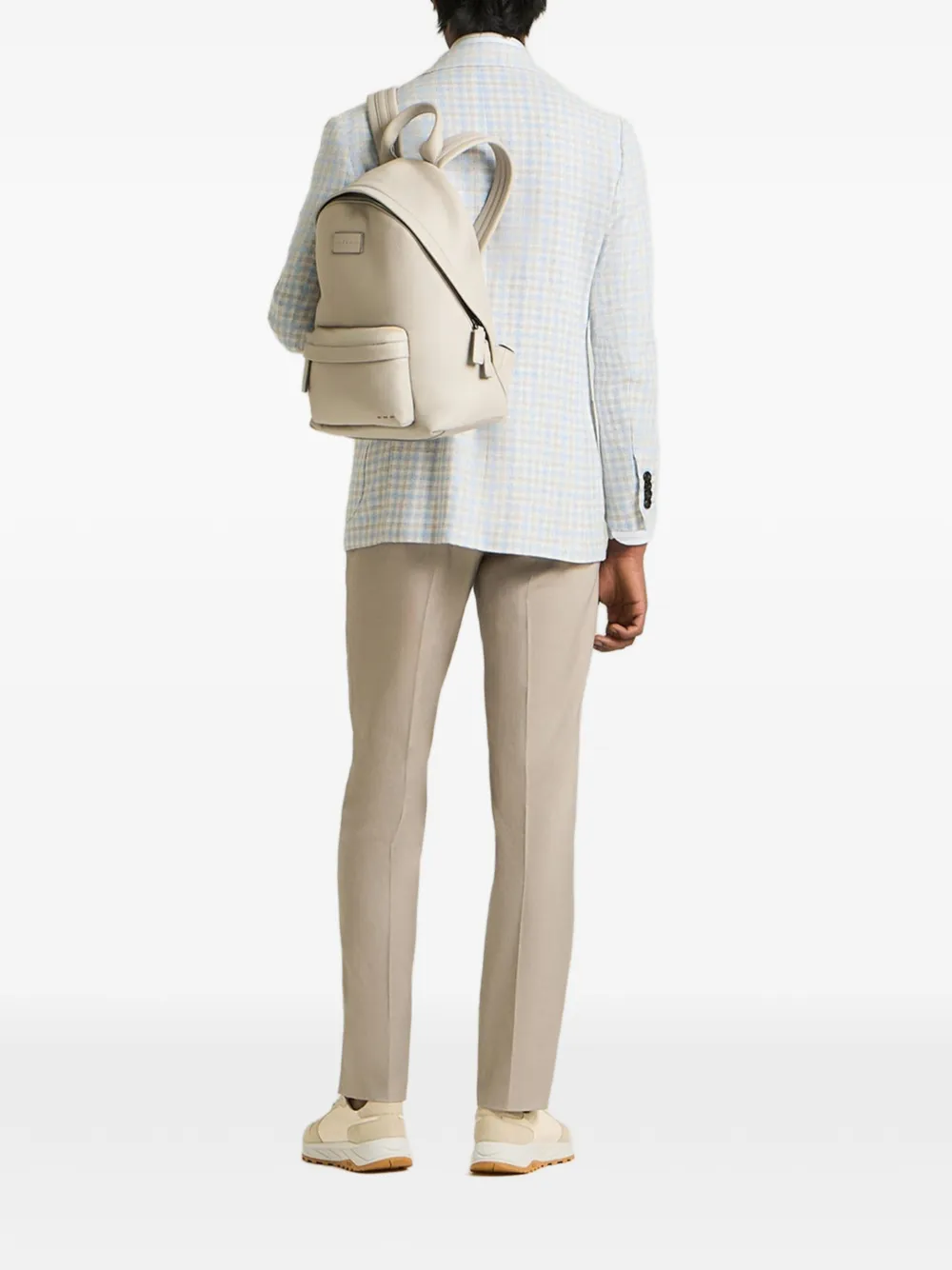 Kiton Broek met riemlussen Beige