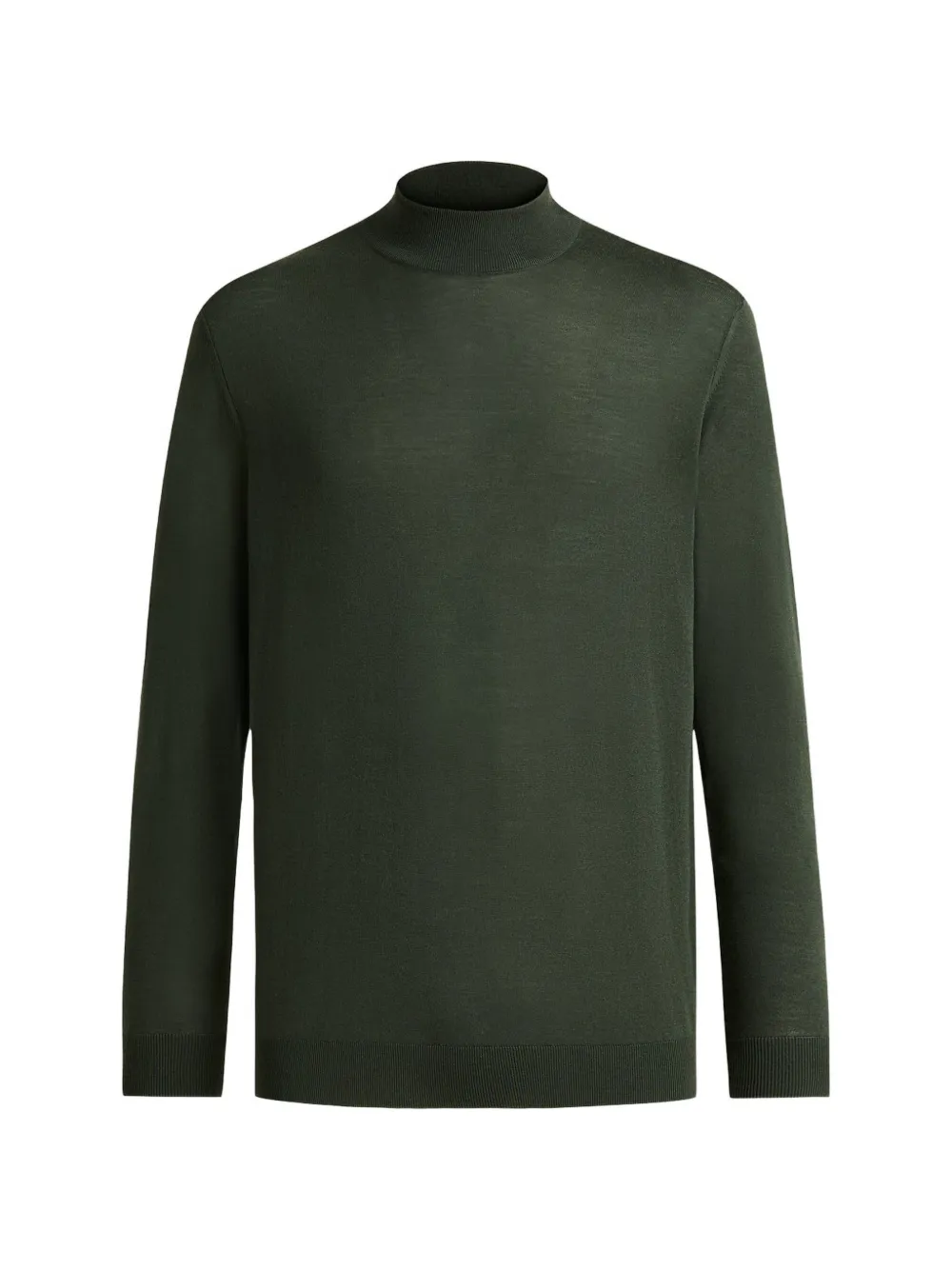 Kiton Diamante Blu trui met ronde hoge hals Groen