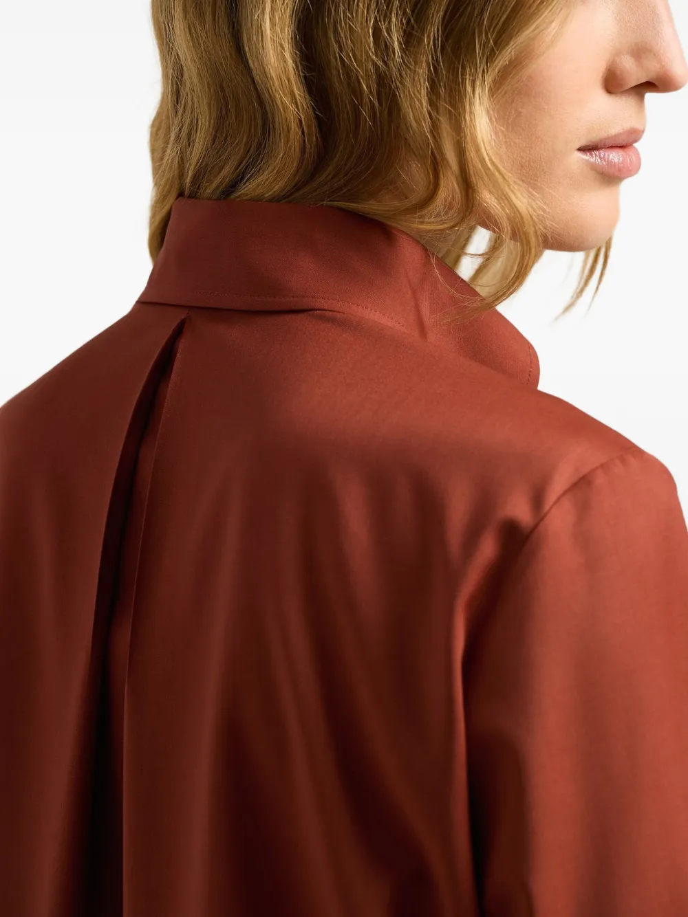 Kiton blouse met knopen Rood