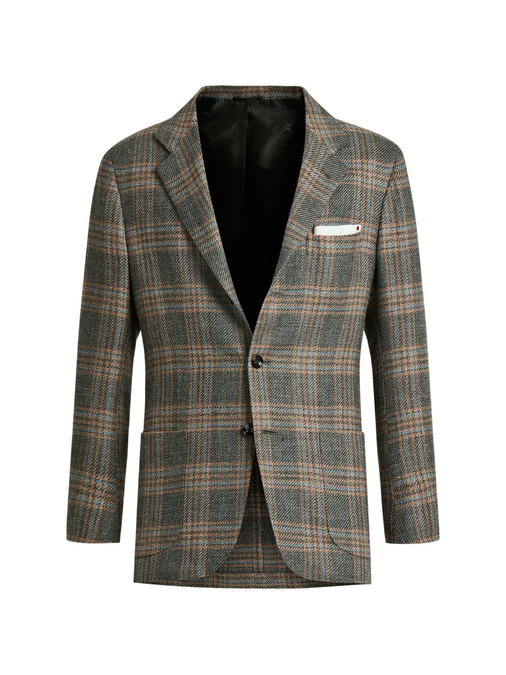 Kiton Blazer met enkele rij knopen Grijs