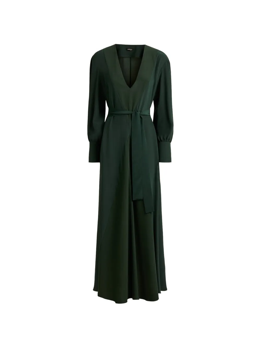 Kiton Zijden maxi-jurk Groen