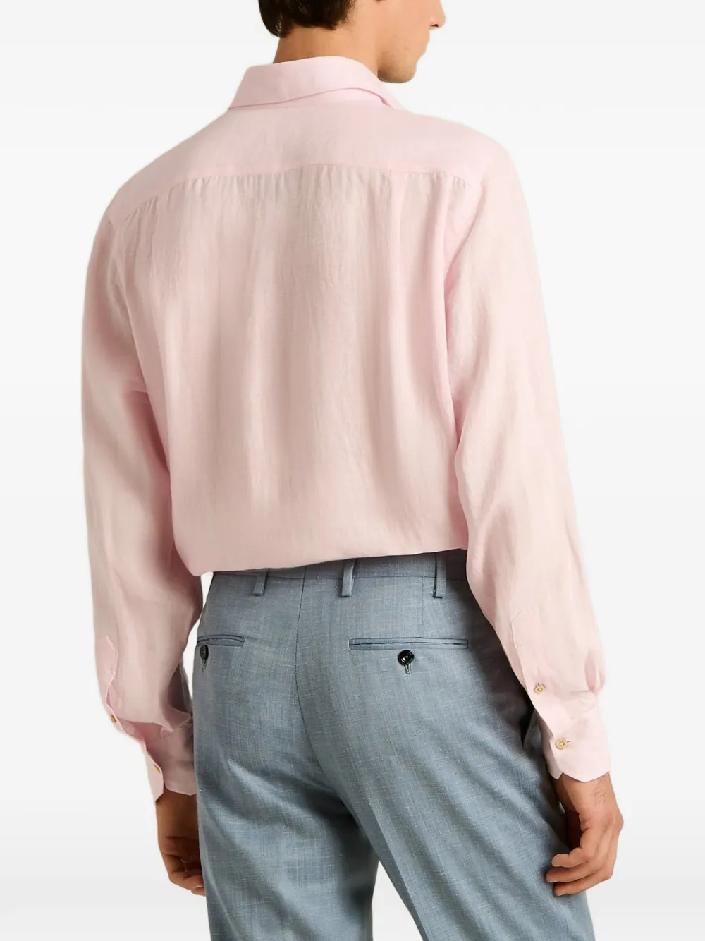 Kiton Overhemd met opgestikte zak Roze