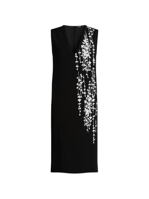 Kiton hand-embroidered sleeveless midi dress