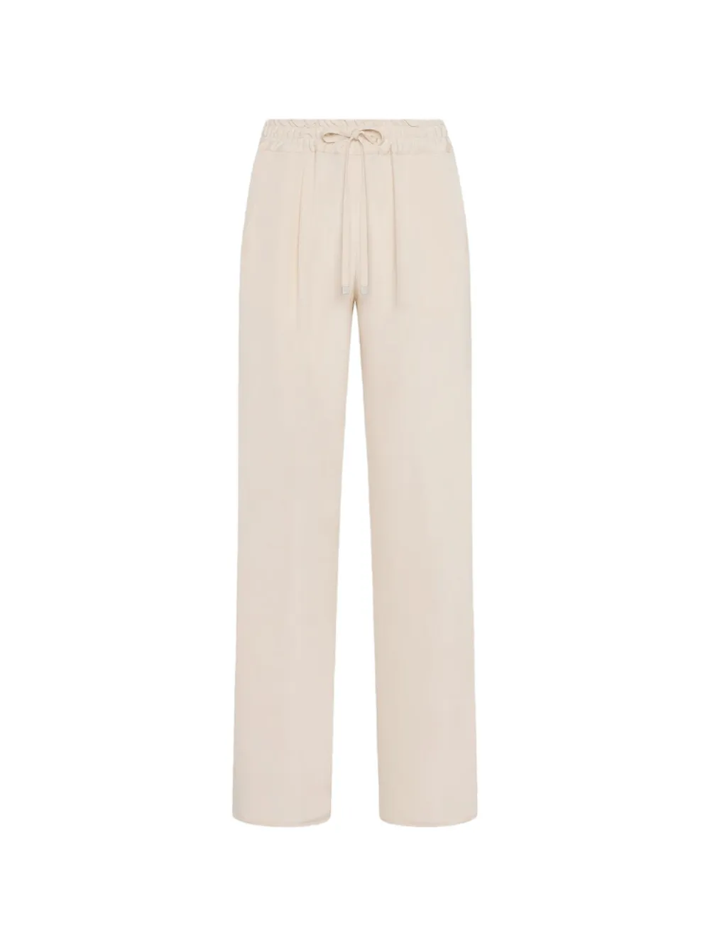 Kiton Broek met rechte pijpen en trekkoordtaille Roze