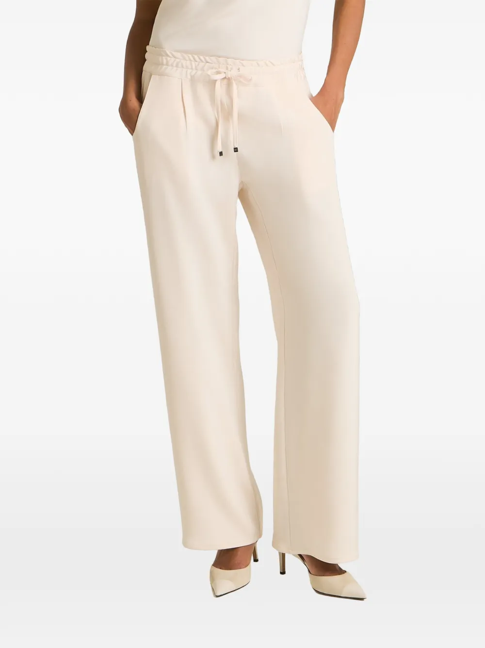 Kiton Broek met rechte pijpen en trekkoordtaille Roze
