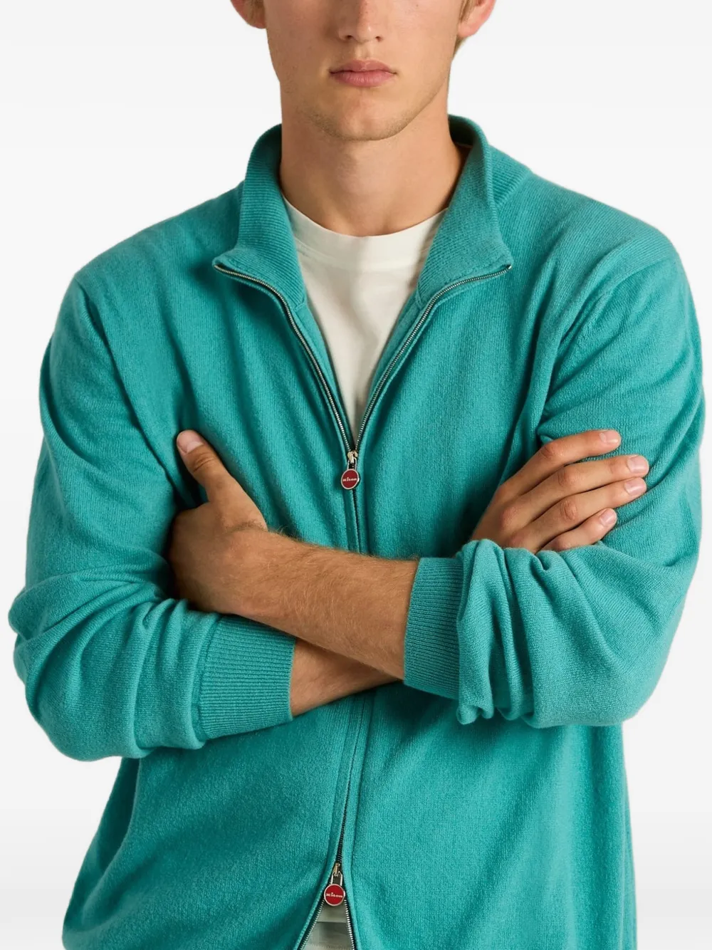 Kiton Trui met rits Blauw