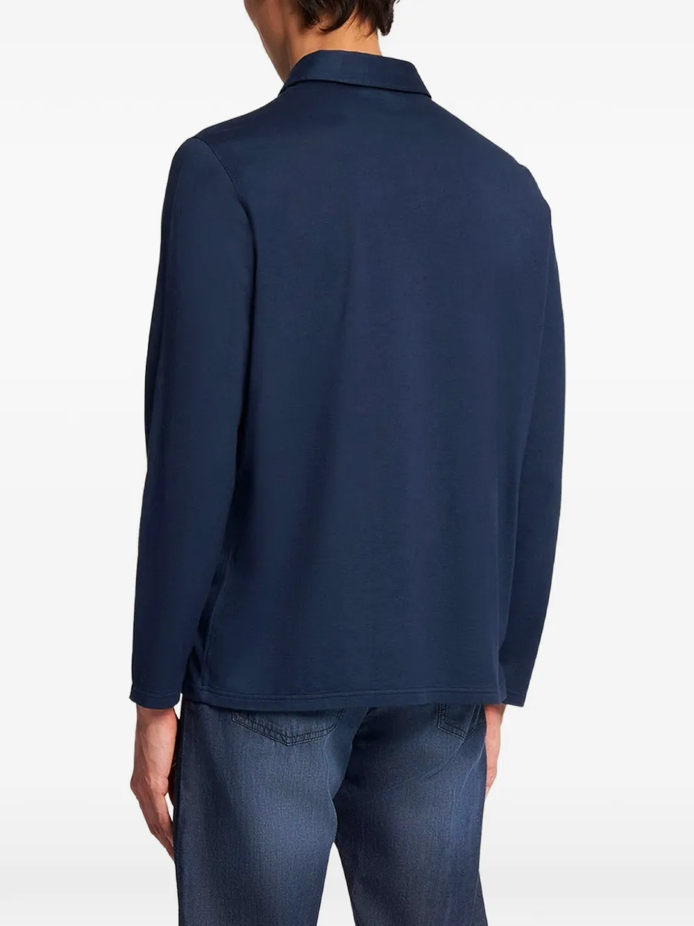 Kiton Poloshirt met lange mouwen Blauw