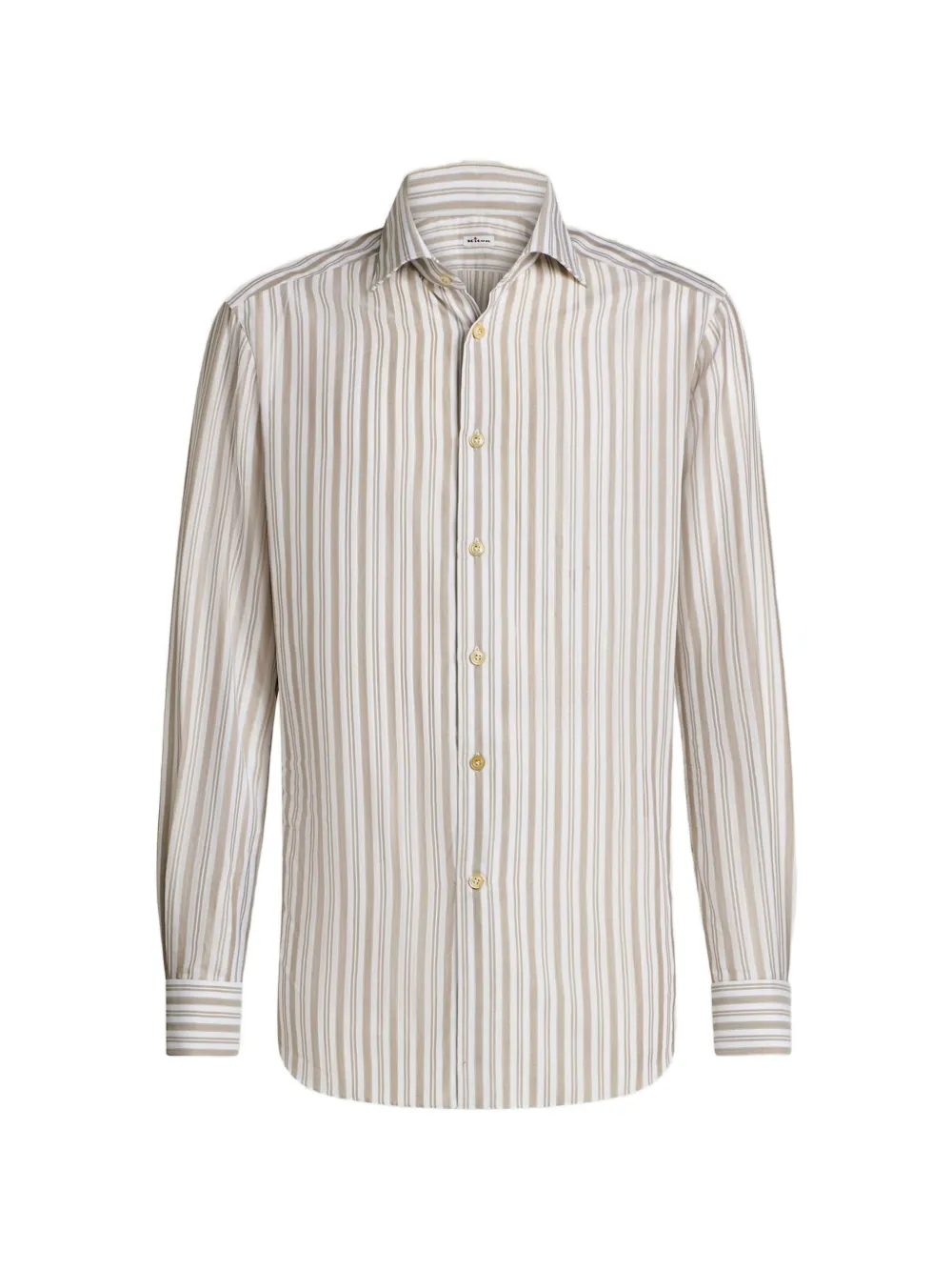 Kiton striped cotton shirt Bruin