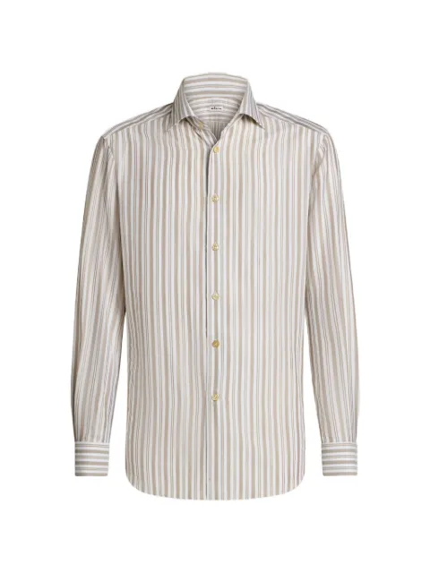 Kiton striped cotton shirt